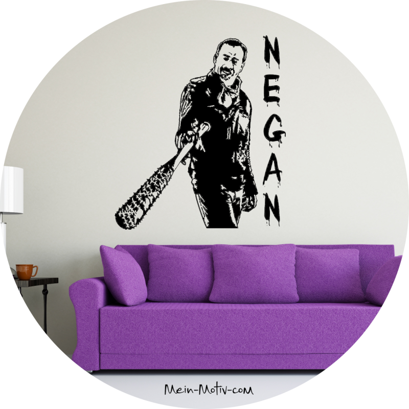 Wandtattoo The Walking Dead - Negan - Jeffrey Dean Morgan